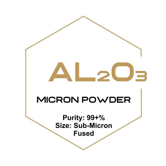 Aluminum Oxide (Al2O3) Micron Powder, Purity: 99+%, Size: Sub-Micron, Fused-Microparticles-