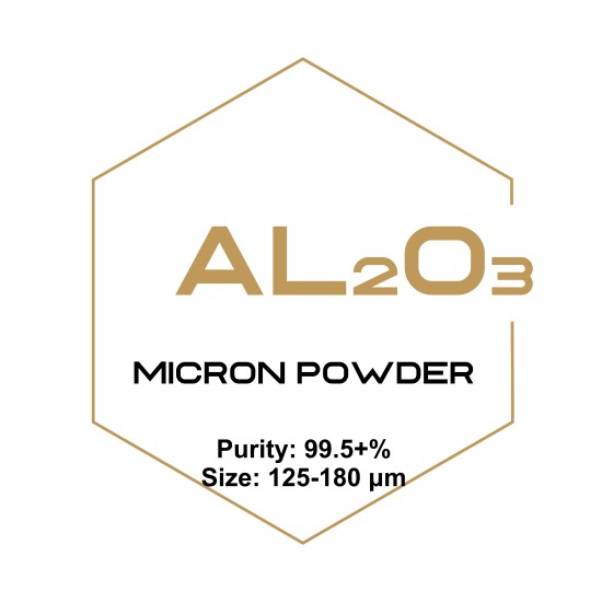Aluminum Oxide (Al2O3) Micron Powder, Purity: 99.5+%, Size: 125-180 μm-Microparticles-