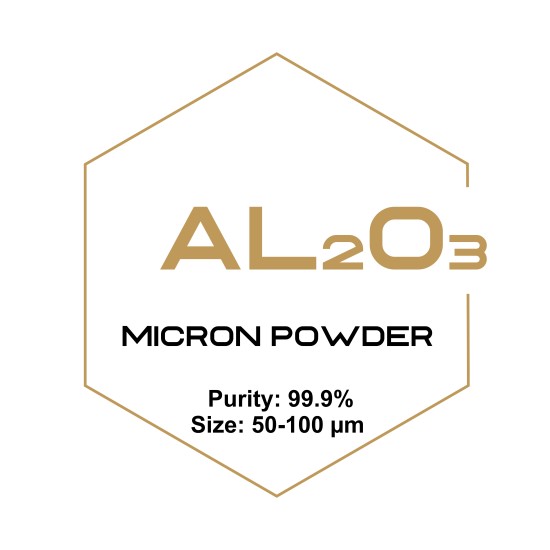 Aluminum Oxide (Al2O3) Micron Powder, Purity: 99.9%, Size: 50-100 µm-Microparticles-