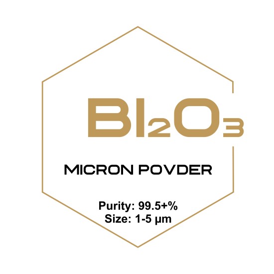 Bismuth Oxide (Bi2O3) Micron Powder, Purity: 99.5+%, Size: 1-5 µm-Microparticles-