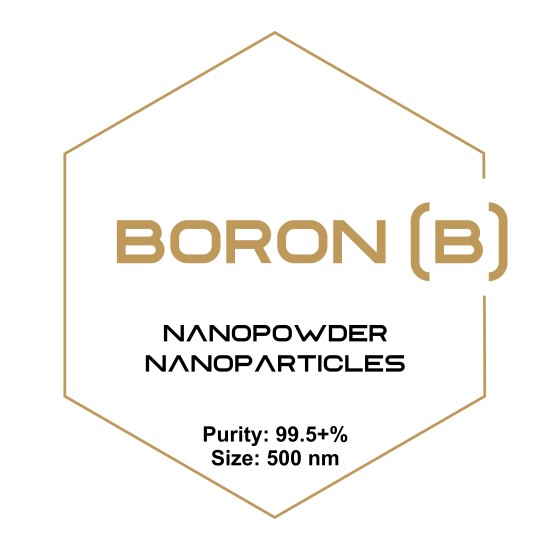Boron (B) Nanopowder/Nanoparticles, Purity: 99.5+%, Size: 500 nm-Nanoparticles-