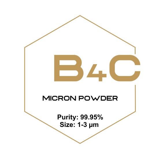 Boron Carbide (B4C) Micron Powder, Purity: 99.95%, Size: 1-3 µm-Microparticles-