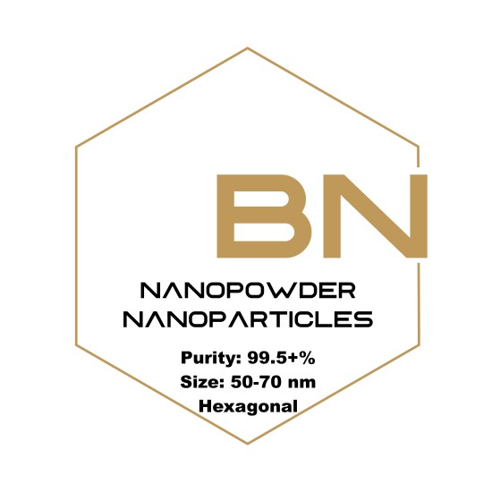 Boron Nitride (BN) Nanopowder/Nanoparticles, Purity: 99.5+%, Size: 50-70 nm, Hexagonal-Nanoparticles-