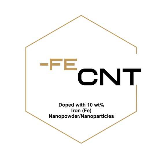 Carbon Nanotubes Doped with 10 wt% Iron (Fe) Nanopowder/Nanoparticles-Carbon Nanotubes-
