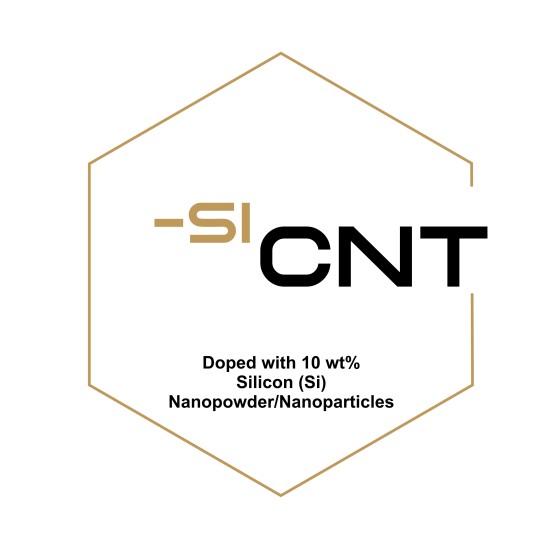 Carbon Nanotubes Doped with 10 wt% Silicon (Si) Nanopowder/Nanoparticles-Carbon Nanotubes-