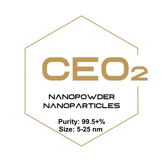 Cerium Oxide (CeO2) Nanopowder/Nanoparticles, Purity: 99.5+%, Size: 5-25 nm-Nanoparticles-
