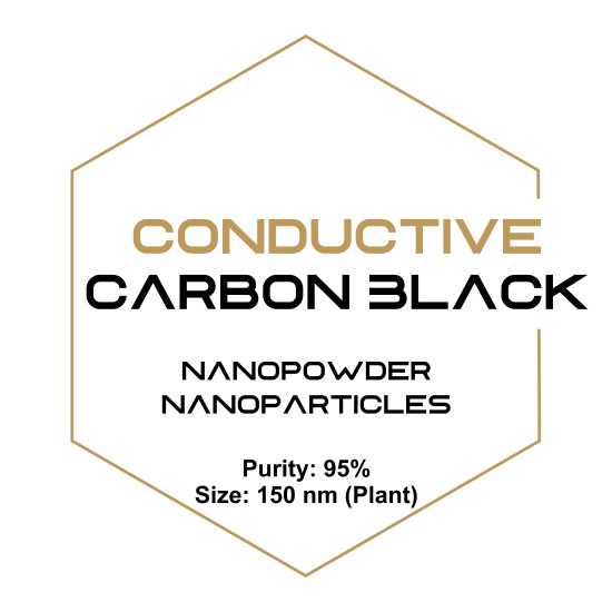 Conductive Carbon Black Nanopowder/Nanoparticles, Purity: 95%, Size: 150 nm (Plant)-Nanoparticles-