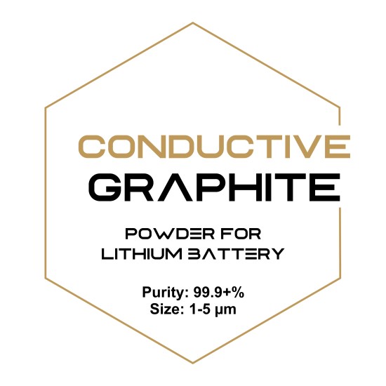 Conductive Graphite Powder for Lithium Battery, Purity: 99.9+%, Size: 1-5 µm-Microparticles-