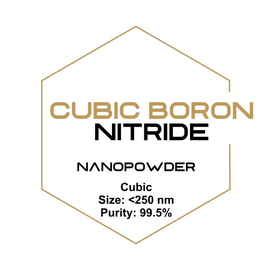 Cubic Boron Nitride Nanopowder, Cubic, Size: <250 nm Purity: 99.5%-Nanoparticles-