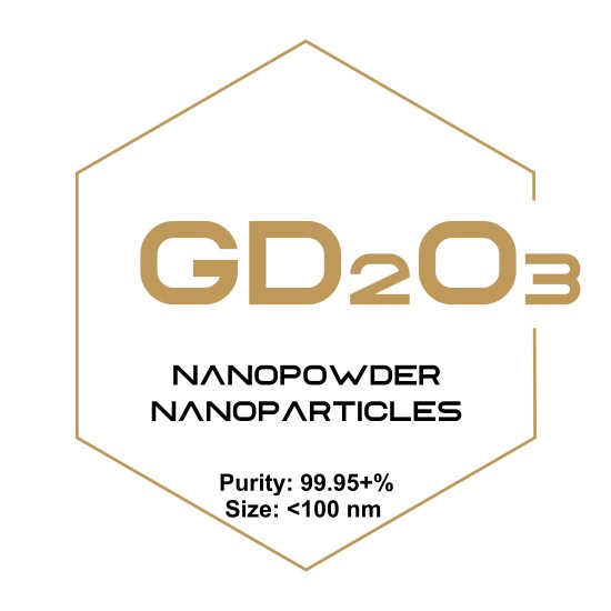 Gadolinium Oxide (Gd2O3) Nanopowder/Nanoparticles, Purity: 99.95+%, Size: <100 nm-Nanoparticles-