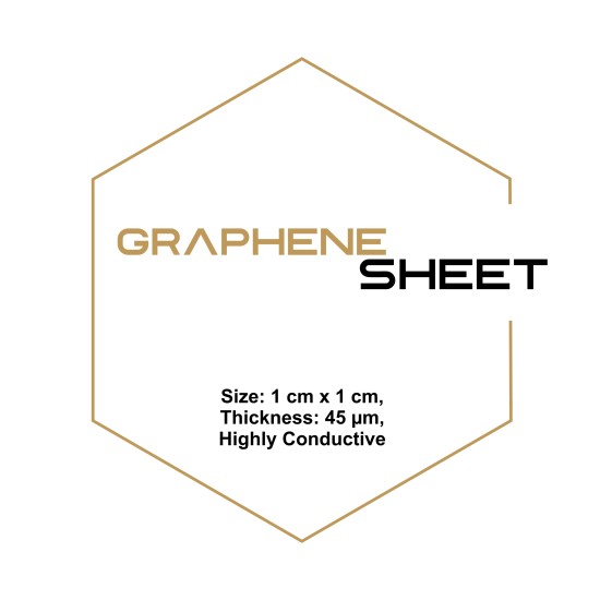 Graphene Sheet, Size: 1 cm x 1 cm, Thickness: 45 µm, Highly Conductive-Graphene-GX01GP0103