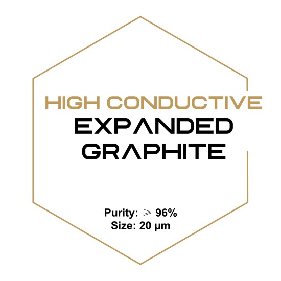 Highly Conductive Expanded Graphite Micron Powder, Purity: ≥ 96%, Size: 20 µm-Microparticles-
