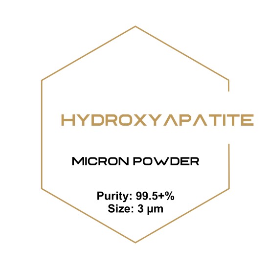 Hydroxyapatite Micron Powder, Purity: 99.5+%, Size: 3 µm-Microparticles-