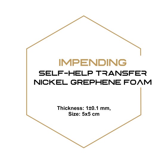 Impending Self-Help Transfer Nickel Graphene Foam, Thickness: 1±0.1 mm, Size: 5x5 cm-Graphene-