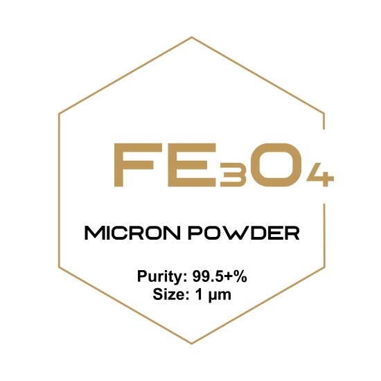 Iron Oxide (Fe3O4) Micron Powder, Purity: 99.5+%, Size: 1 µm-Microparticles-