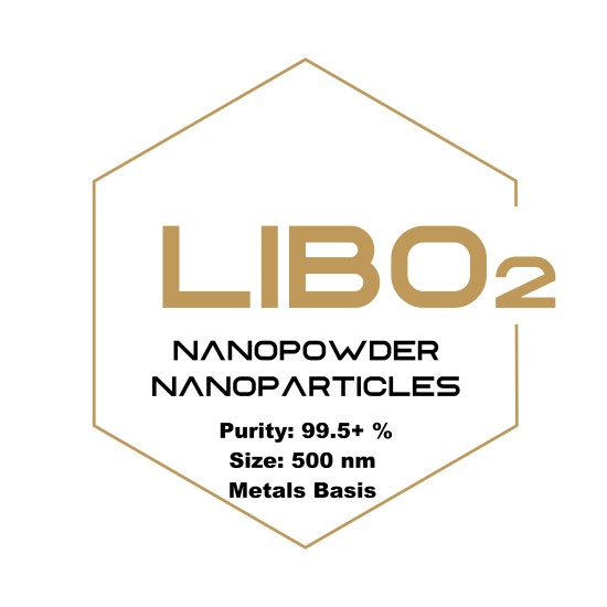 Lithium Metaborate (LiBO2) Nanopowder/Nanoparticles, Purity: 99.5+ %, Size: 500 nm, Metals Basis-Nanoparticles-