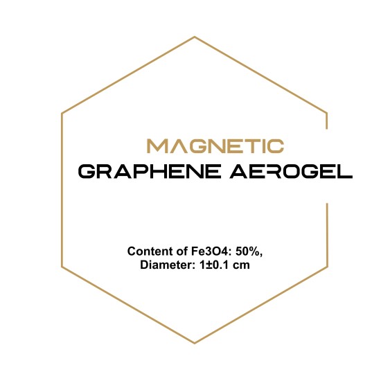 Magnetic Graphene Aerogel, Content of Fe3O4: 50%, Diameter: 1±0.1 cm-Graphene-