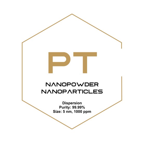 Platinum (Pt) Nanopowder/Nanoparticles Dispersion, Purity: 99.99%, Size: 5 nm, 1000 ppm-Nanoparticles-GX01NAP0111