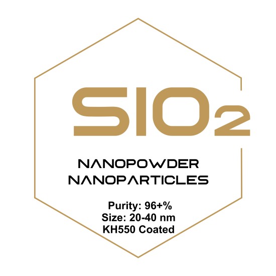 Silicon Dioxide (SiO2) Nanopowder/Nanoparticles, Purity: 96+%, Size: 20-40 nm, KH550 Coated-Nanoparticles-