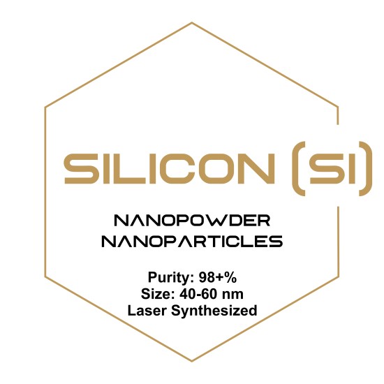 Silicon (Si) Nanopowder/Nanoparticles, Purity: 98+%, Size: 40-60 nm, Laser Synthesized-Nanoparticles-