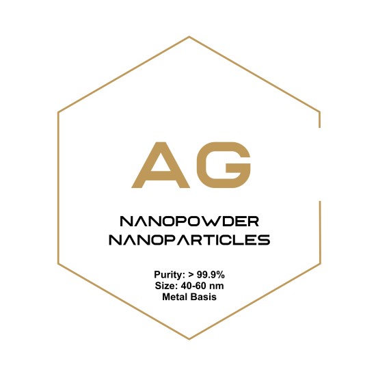 Silver (Ag) Nanopowder/Nanoparticles, Purity: > 99.9%, Size: 40-60 nm, metal basis-Nanoparticles-