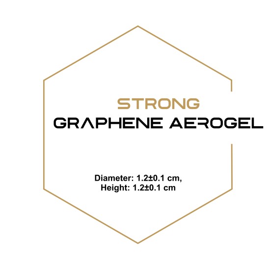 Strong Graphene Aerogel, Diameter: 1.2±0.1 cm, Height: 1.2±0.1 cm-Graphene-