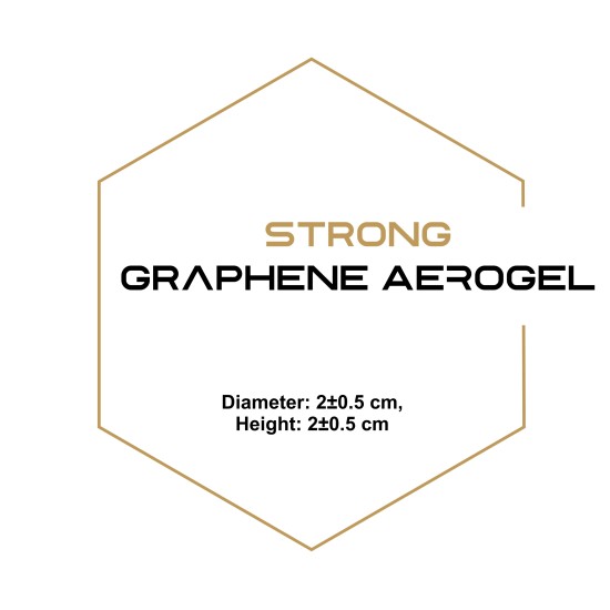 Strong Graphene Aerogel, Diameter: 2±0.5 cm, Height: 2±0.5 cm-Graphene-
