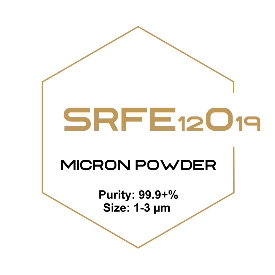 Strontium Iron Oxide (SrFe12O19) Micron Powder, Purity: 99.9+%, Size: 1-3 µm-Microparticles-