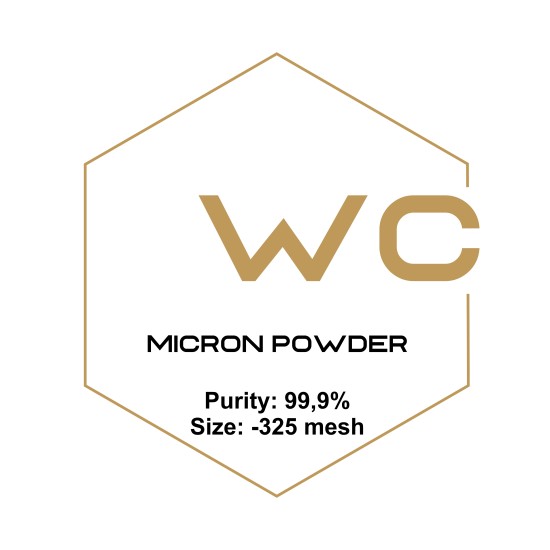 Tungsten Carbide (WC) Micron Powder, Purity: 99,9%, Size: -325 mesh-Microparticles-