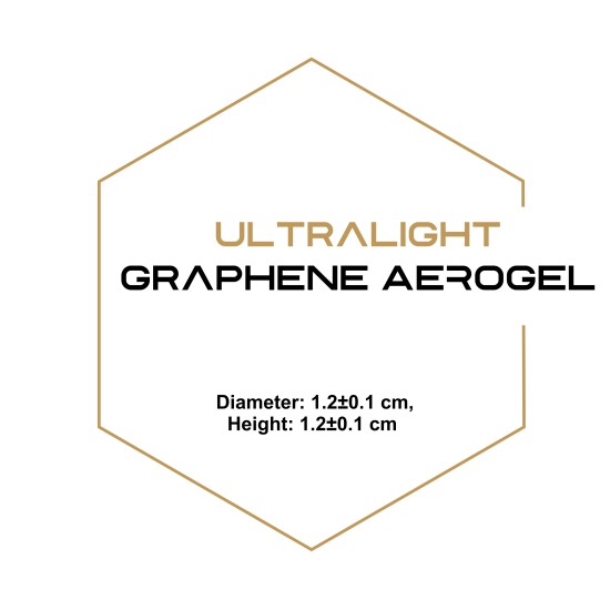 Ultralight Graphene Aerogel, Diameter: 1.2±0.1 cm, Height: 1.2±0.1 cm-Graphene-