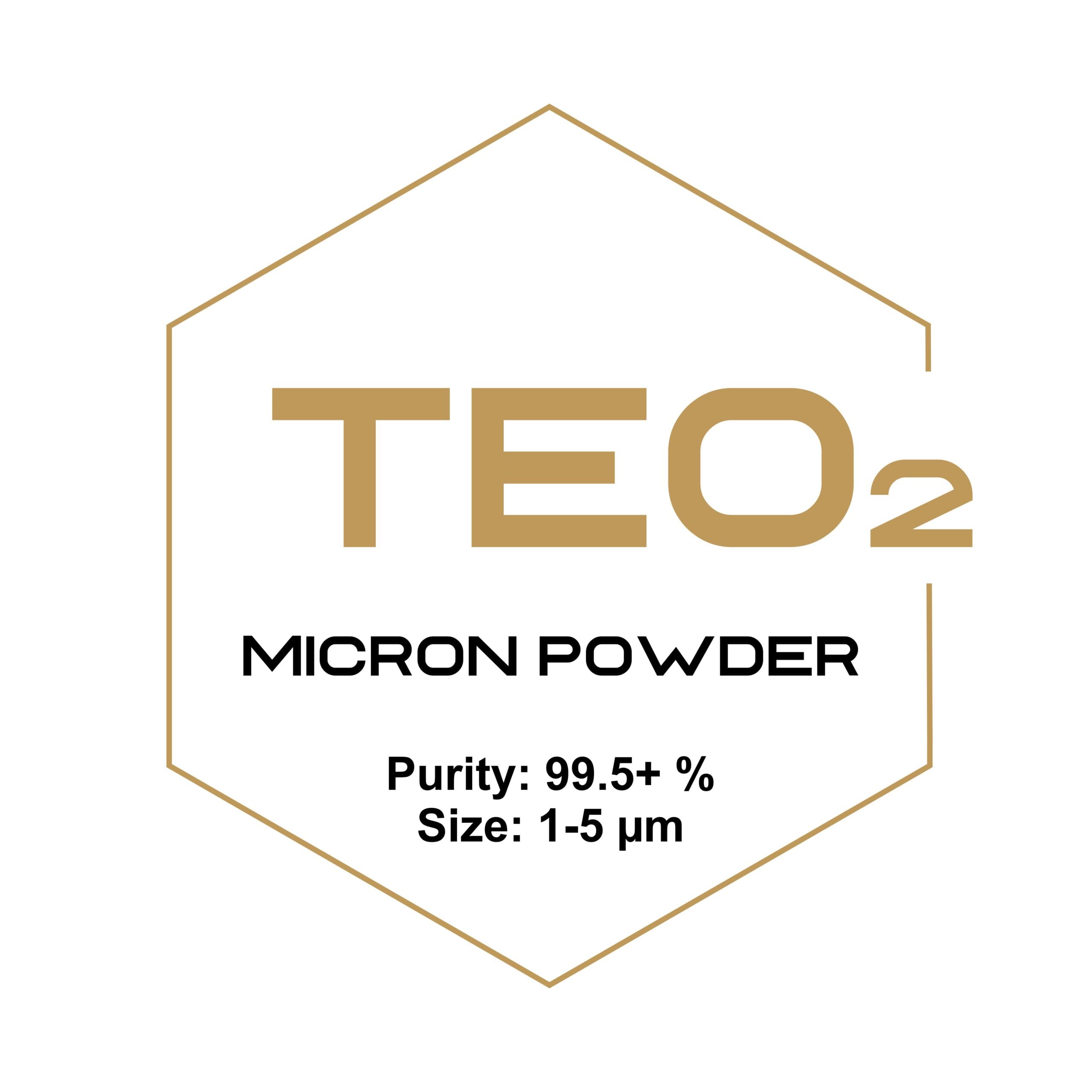 Teo2 Powder Tellurium Dioxide (TeO2) Micron Powder, Purity: 99.5+ %, Size: 1-5 µm ...